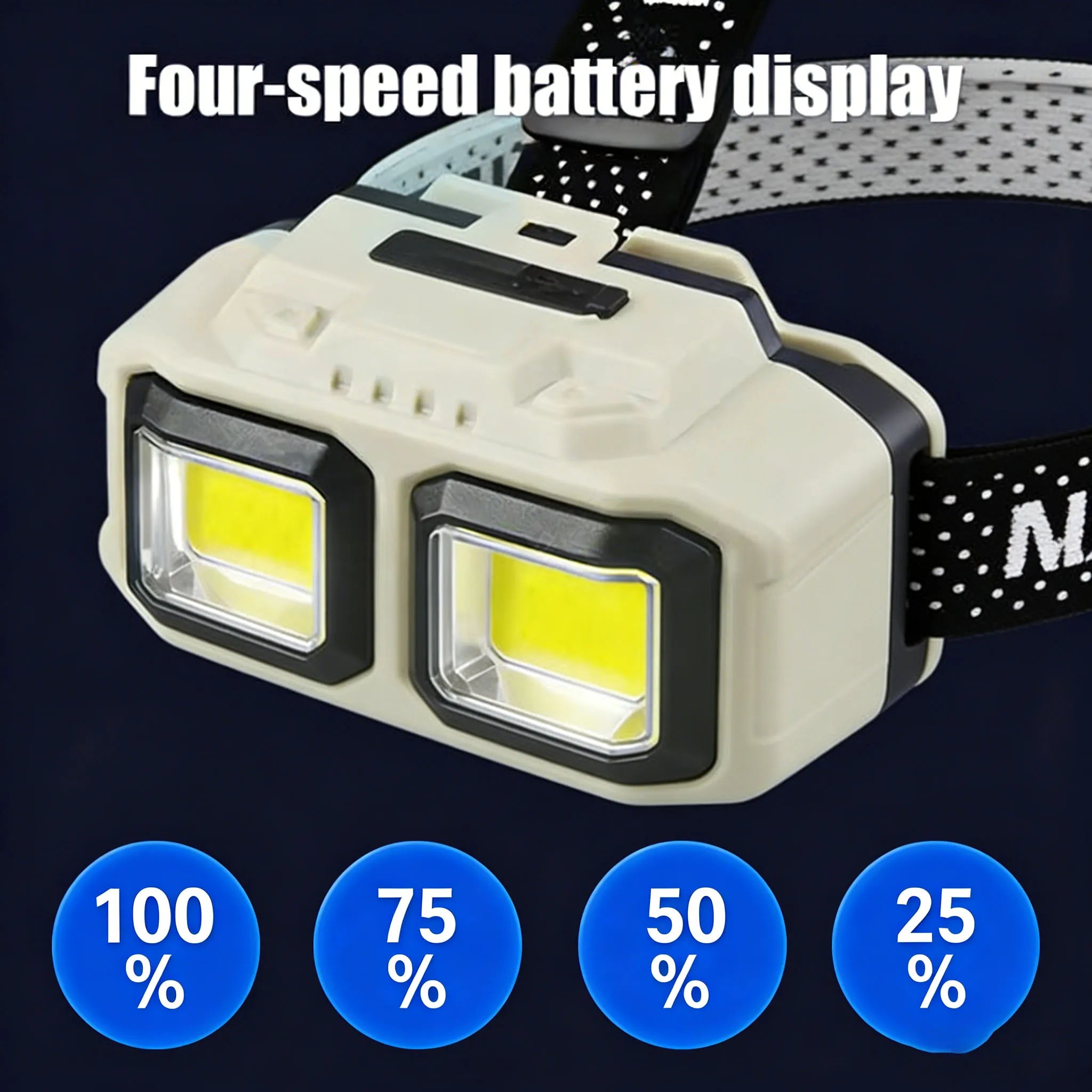 Powerful Induction COB LED Headlamp USB Rechargeable Head Flashlight Work Light Outdoors Camping Search Light Fishing Head Torch