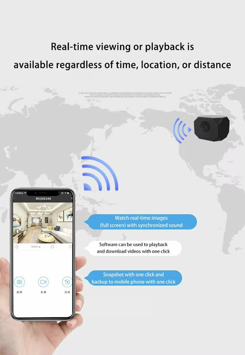 4K HD Mini Camera WiFi IP AP Remote Monitoring Lightweight Portable Camcorder Smart Home Surveillance Security Camera 2026