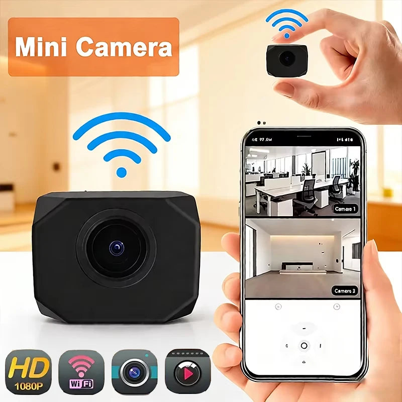 4K HD Mini Camera WiFi IP AP Remote Monitoring Lightweight Portable Camcorder Smart Home Surveillance Security Camera 2026