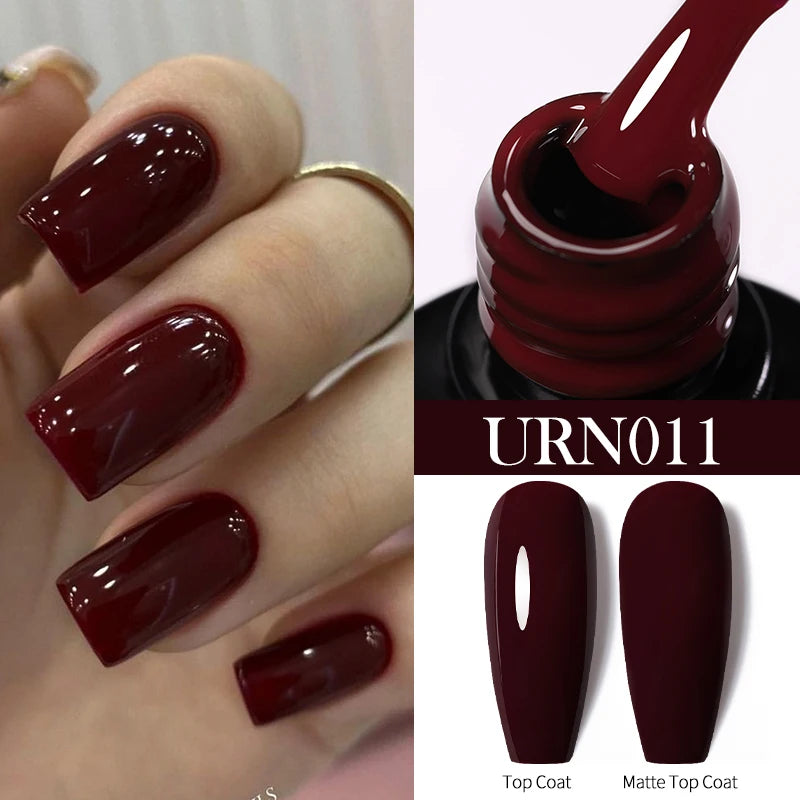 UR SUGAR 7/7.5ml Nude Glitter Color Nail Gel Polish Semi-permanent Varnish Soak Off Nail Art Base Top Coat UV LED Gel Manicure