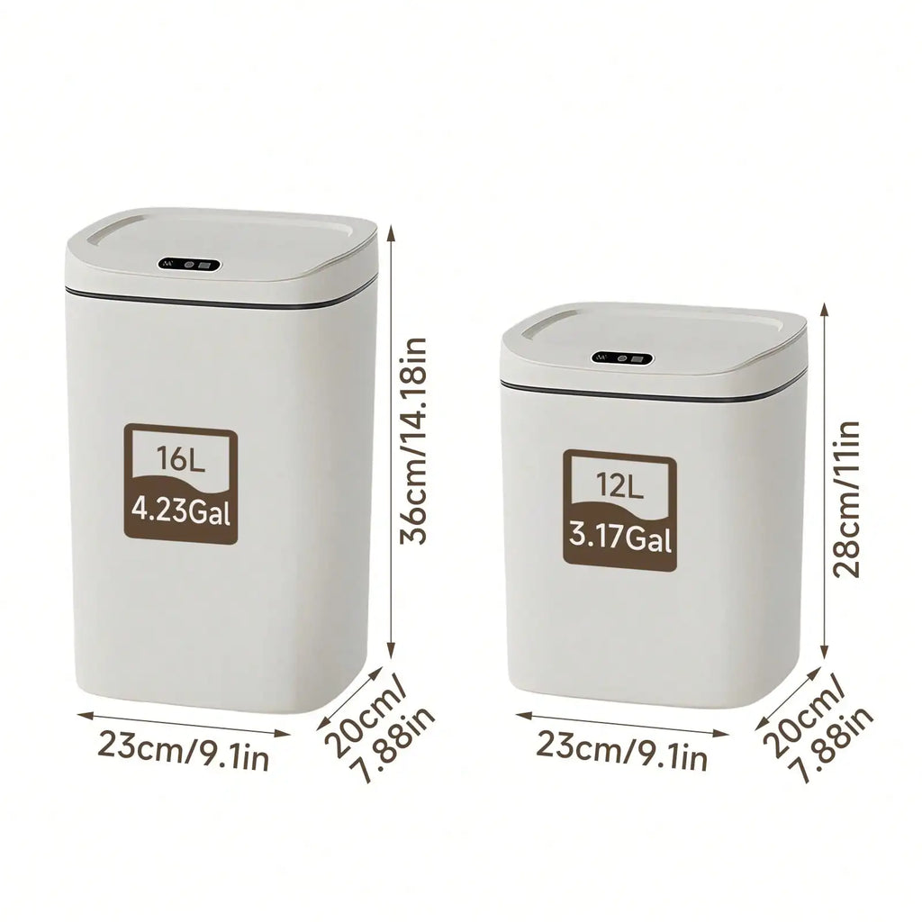 LOVEWE 3.17 Gallon / 4.23 Gallon Bathroom Trash Can With Lid, Non-Contact Automatic Motion Sensor, Smart Sensor Trash Can