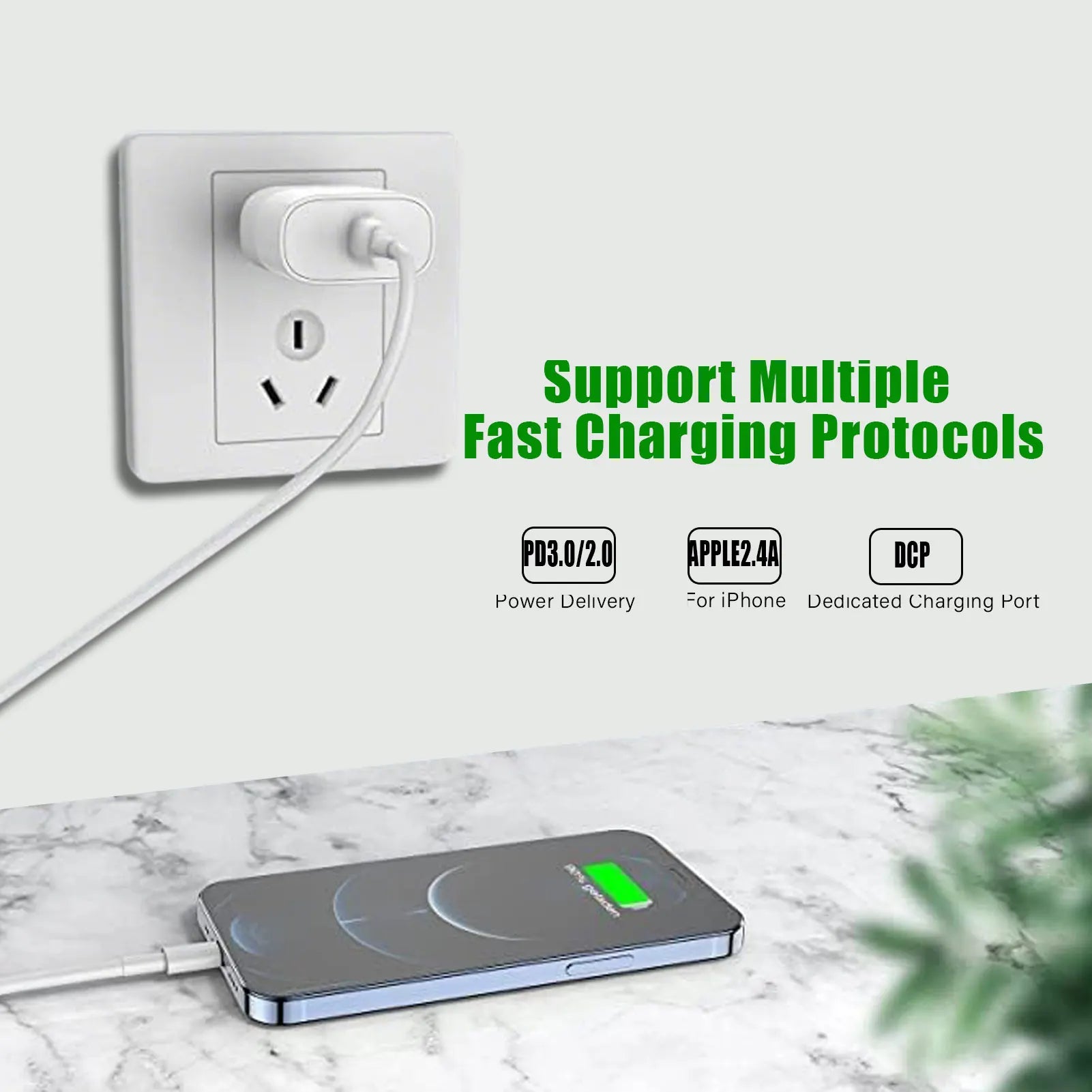 For Original 30W Type C Fast Charger For iPhone 16 15 14 13 12 11 Pro Max Plus PD Charging Cable Charger Phone Accessories