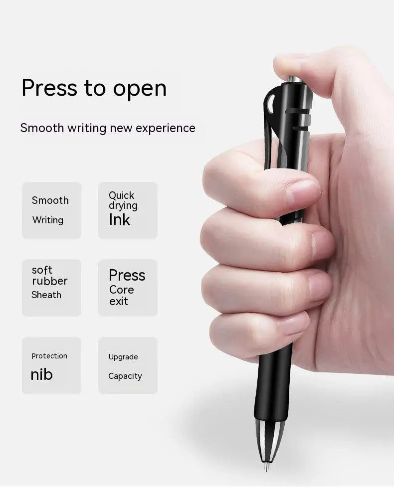 Retractable Gel Pen,Black, Red,Blue Ink Ballpoint for Writing,Office and School Supplies,Stationery,0.5mm Retractable,12 Pcs Box