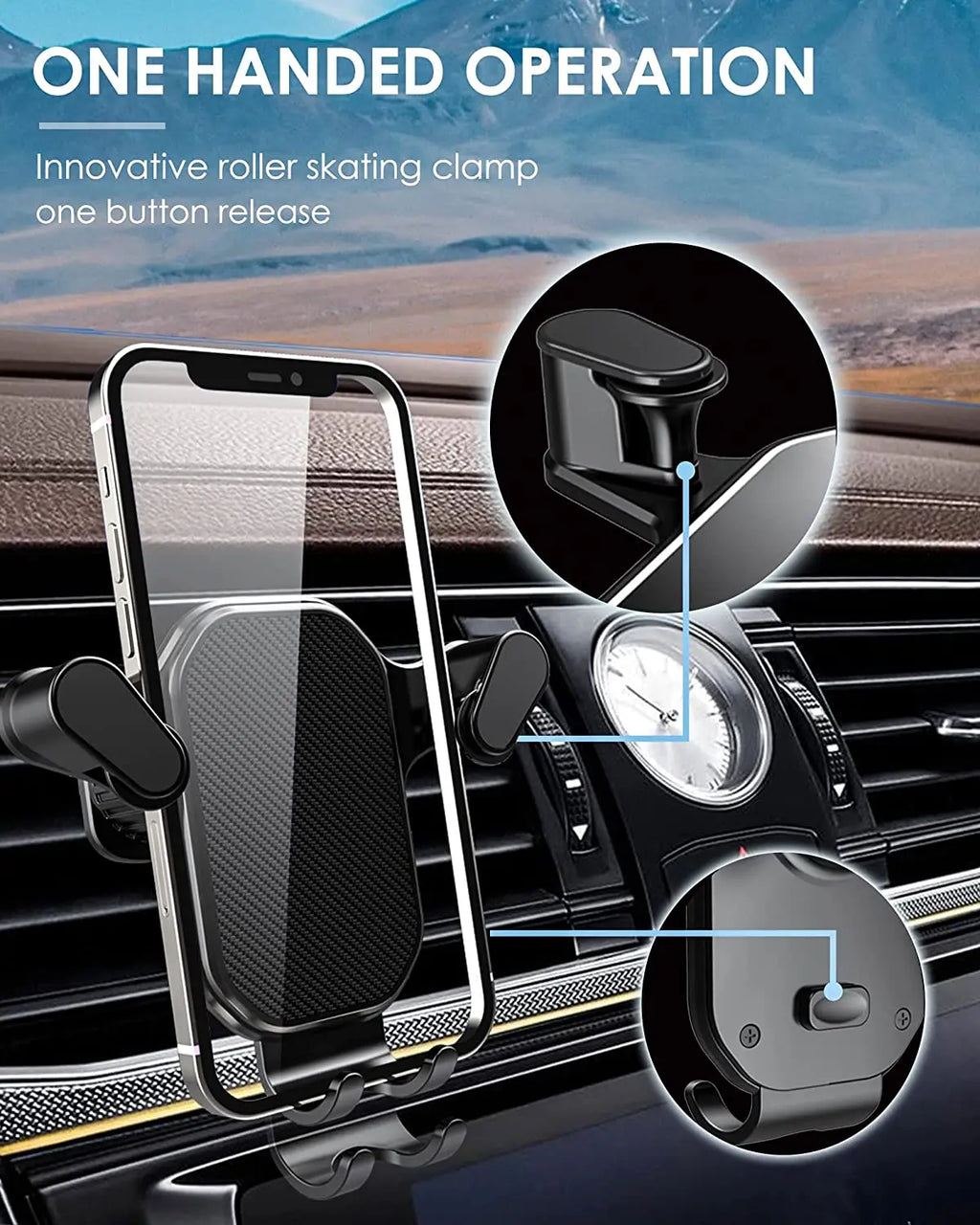 Universal Mobile Phone Holder Car Gravity Smart Phone Stand GPS Support Auto Air Vent Mount Support For iPhone Xiaomi Mi Realme