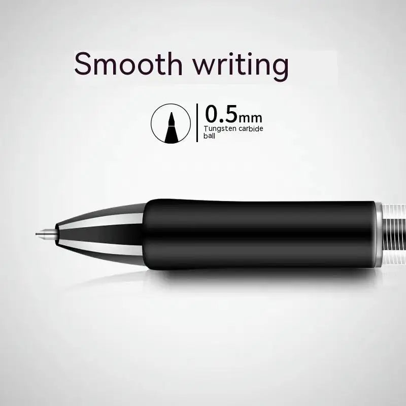 Retractable Gel Pen,Black, Red,Blue Ink Ballpoint for Writing,Office and School Supplies,Stationery,0.5mm Retractable,12 Pcs Box