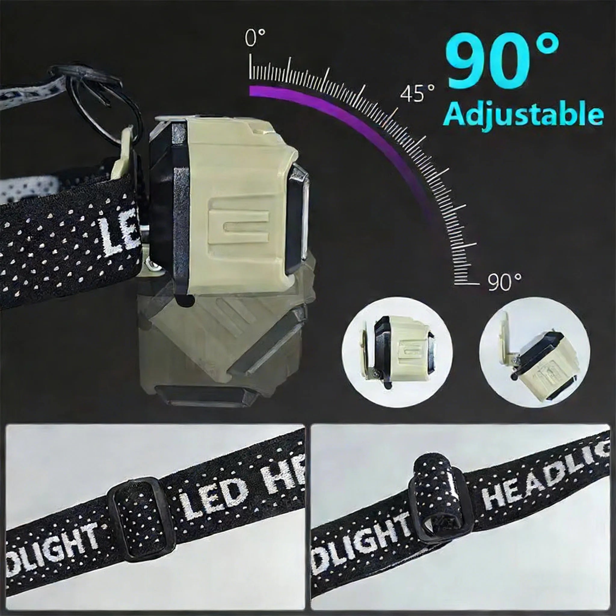 Powerful Induction COB LED Headlamp USB Rechargeable Head Flashlight Work Light Outdoors Camping Search Light Fishing Head Torch