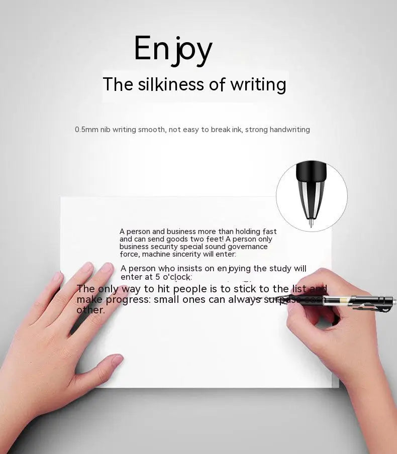 Retractable Gel Pen,Black, Red,Blue Ink Ballpoint for Writing,Office and School Supplies,Stationery,0.5mm Retractable,12 Pcs Box