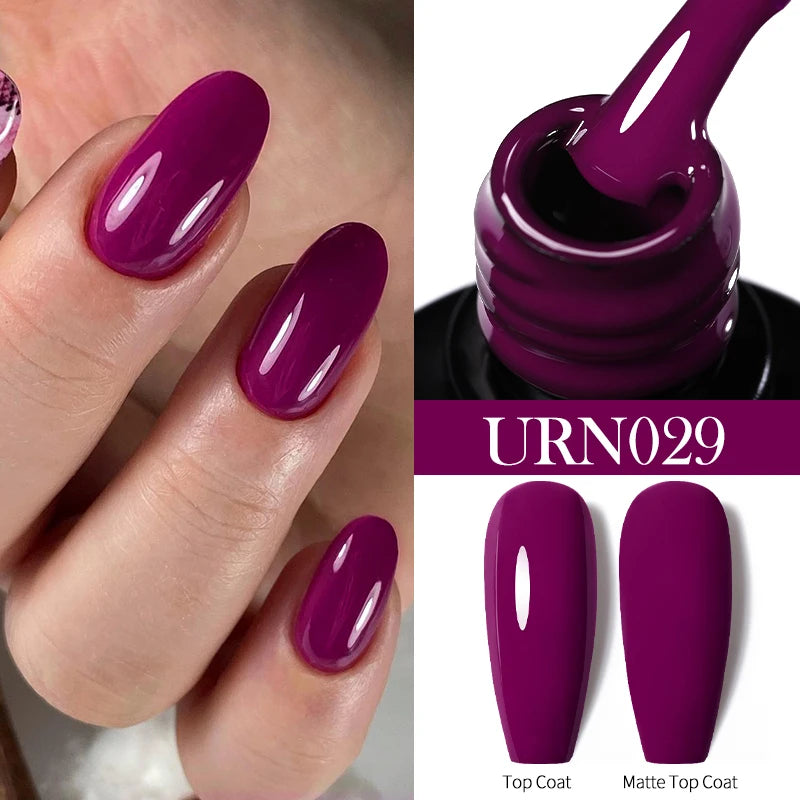 UR SUGAR 7/7.5ml Nude Glitter Color Nail Gel Polish Semi-permanent Varnish Soak Off Nail Art Base Top Coat UV LED Gel Manicure