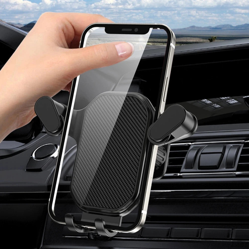 Universal Mobile Phone Holder Car Gravity Smart Phone Stand GPS Support Auto Air Vent Mount Support For iPhone Xiaomi Mi Realme