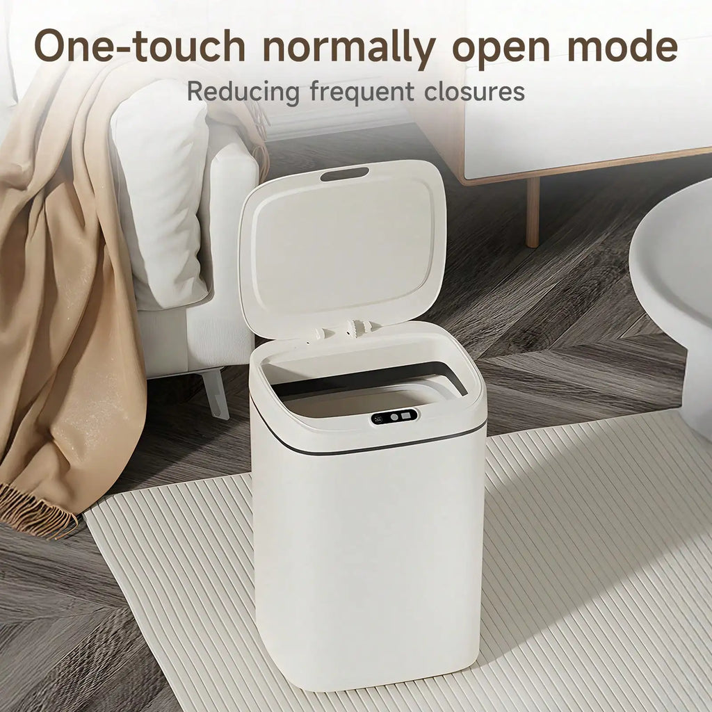 LOVEWE 3.17 Gallon / 4.23 Gallon Bathroom Trash Can With Lid, Non-Contact Automatic Motion Sensor, Smart Sensor Trash Can