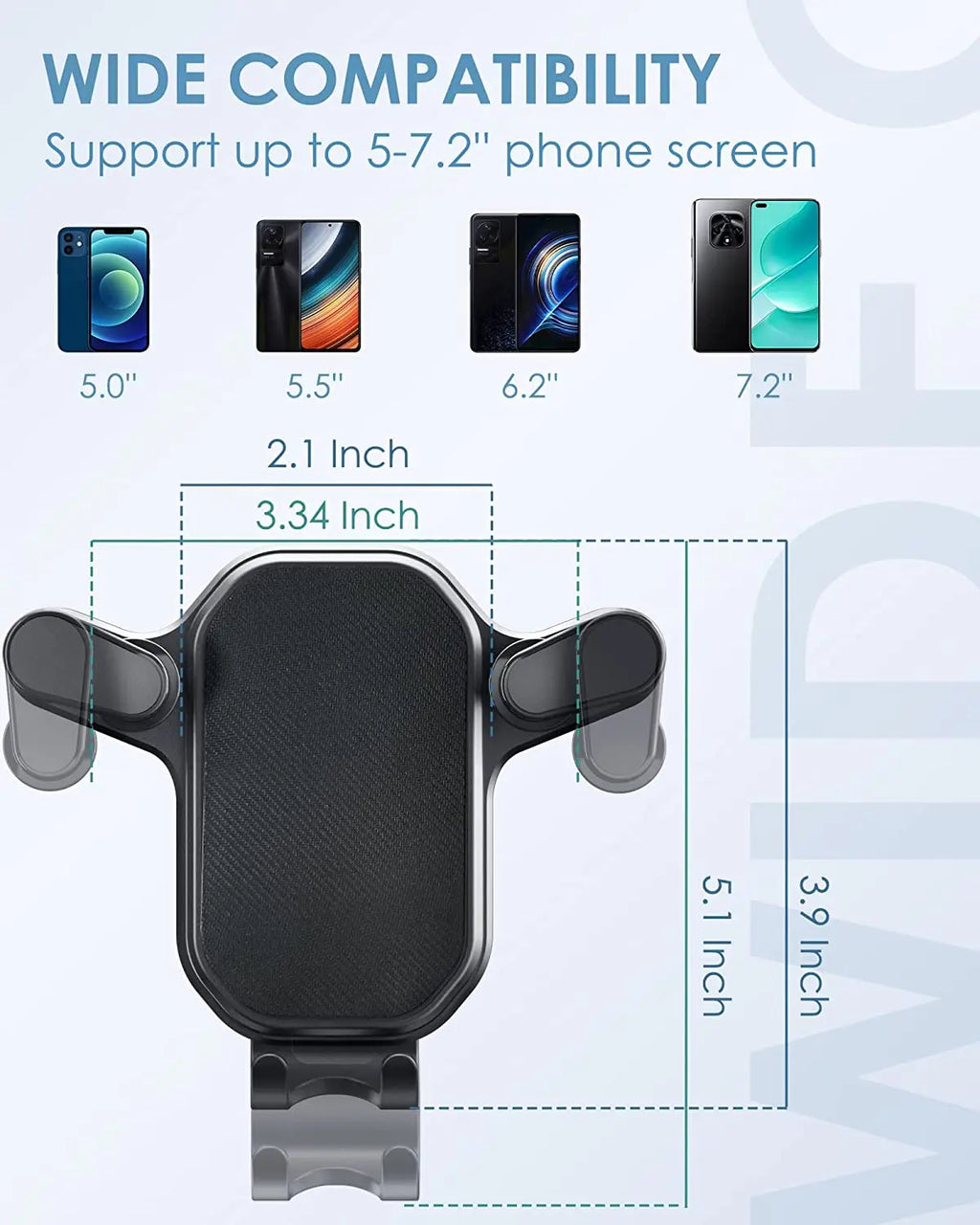 Universal Mobile Phone Holder Car Gravity Smart Phone Stand GPS Support Auto Air Vent Mount Support For iPhone Xiaomi Mi Realme